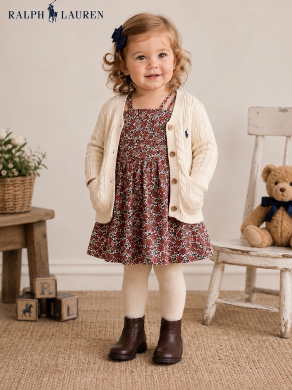 Ralph Lauren Floral Cotton and linen Dress for Toddler Girl